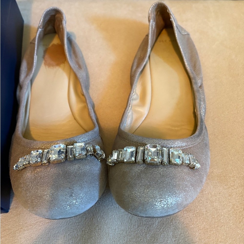 Cole Haan Maple Sugar Metallic Ballet Flats